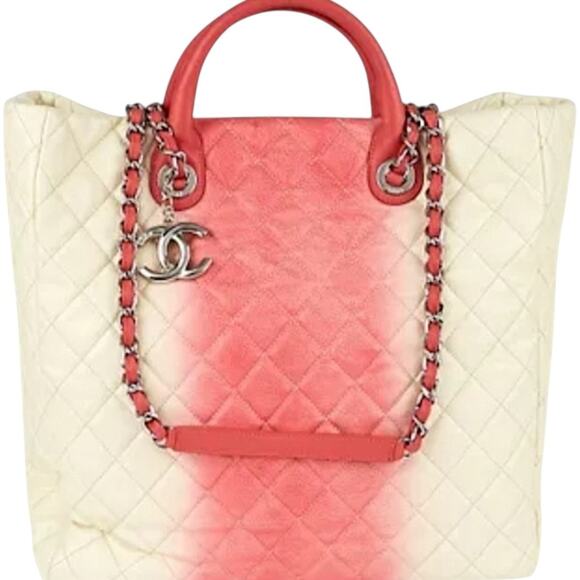 Chanel Deauville Pink and Cream Ombré Tote - Picture 1 of 11